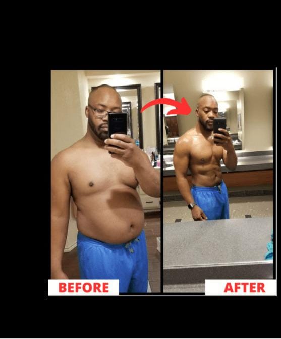 Before and after transformation 3